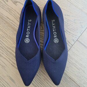 Rothy's The Point II Deep Navy Blue Size 7